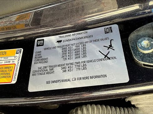 Used 2022 Chevrolet Tahoe Z71 w/ Luxury Package image 20