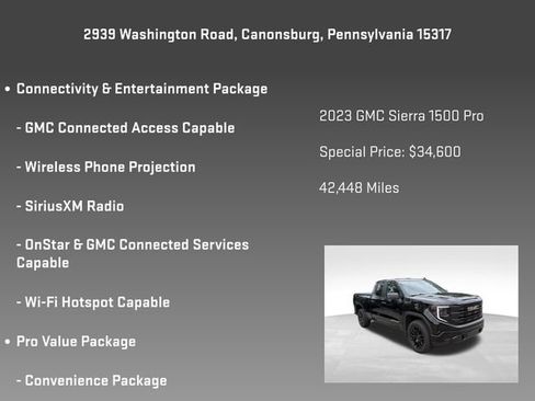 Used 2023 GMC Sierra 1500 Pro w/ Graphite Edition AWD/4WD image 8
