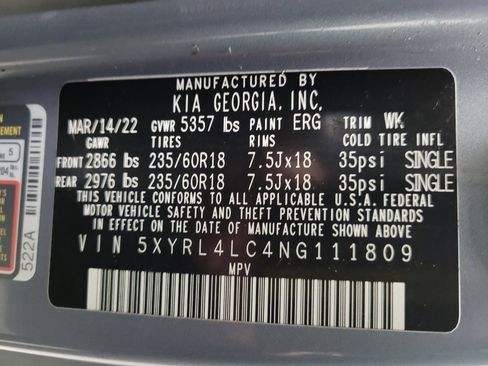 Used 2022 Kia Sorento S FWD image 33