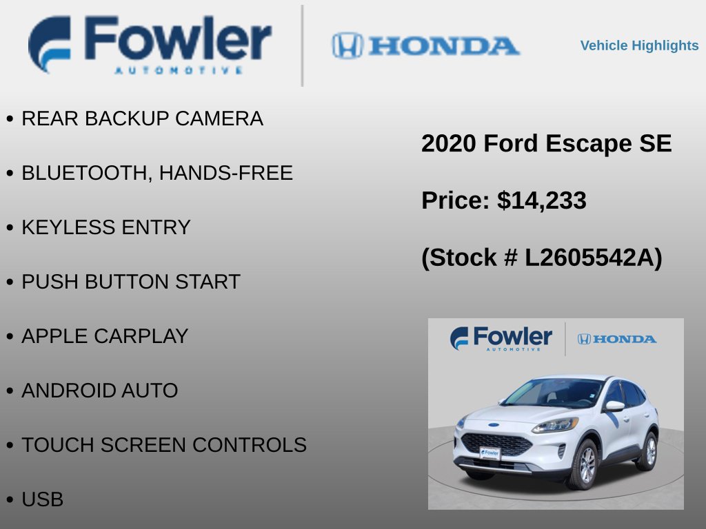 Used 2020 Ford Escape SE AWD/4WD image 4