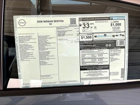 New 2026 Nissan Sentra SV image 12