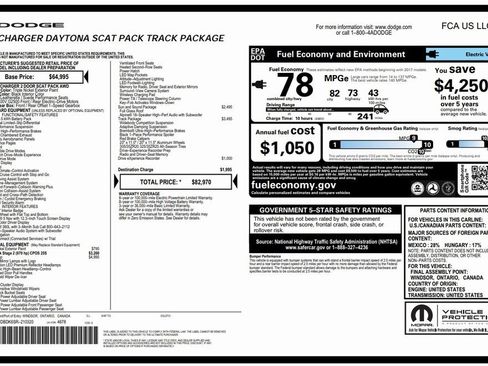 Used 2025 Dodge Charger R/T Scat Pack w/ Track Pack image 4