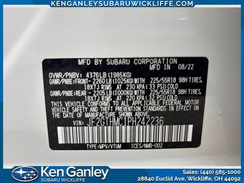 Certified 2023 Subaru Crosstrek 2.5i Limited w/ Moonroof Package AWD/4WD image 28