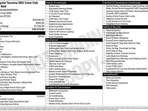 Used 2025 Toyota Tacoma SR5 AWD/4WD image 38