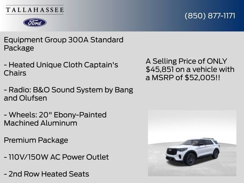 New 2026 Ford Explorer ST-Line w/ ST-Line Street Pack RWD image 12