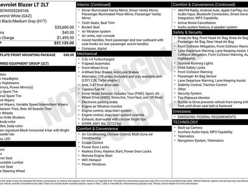 New 2025 Chevrolet Blazer LT image 23