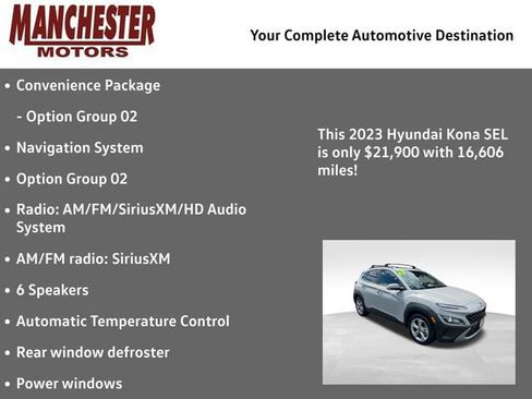Used 2023 Hyundai Kona SEL w/ Convenience Package AWD/4WD image 2