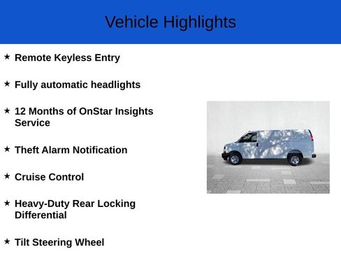 New 2025 Chevrolet Express 2500 w/ Communications Package image 3