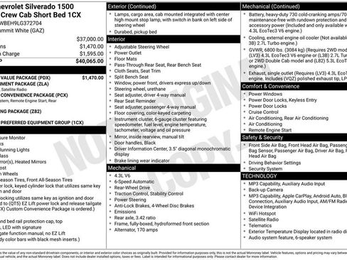 Used 2020 Chevrolet Silverado 1500 Custom w/ Custom Value Package RWD image 6