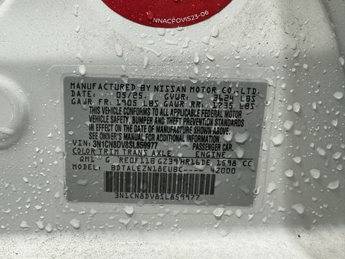 Certified 2025 Nissan Versa S w/ S Plus Package image 29