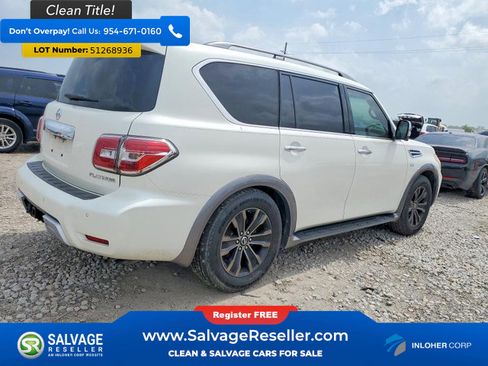 Used 2017 Nissan Armada Platinum w/ Captain Seat Package RWD image 4