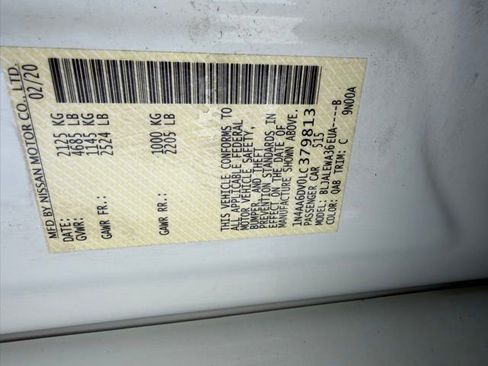 Used 2020 Nissan Maxima 3.5 SL w/ Floor Mat Group image 40