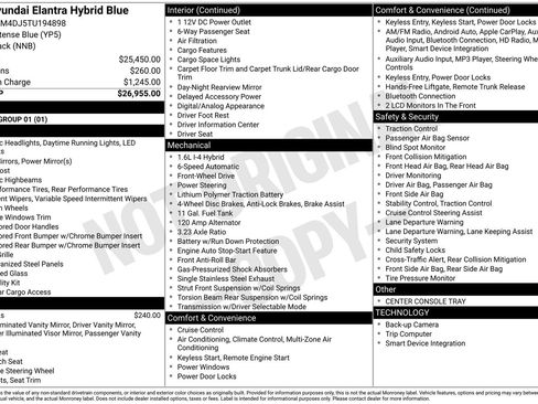 New 2026 Hyundai Elantra Blue image 1