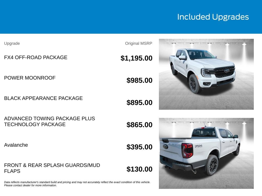 New 2026 Ford Ranger Lariat w/ FX4 Off-Road Package AWD/4WD image 3