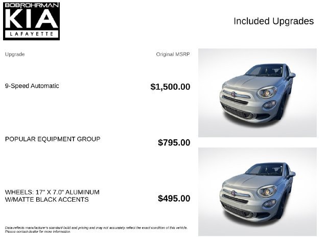 Used 2018 FIAT 500X Pop w/ Popular Equipment Group FWD image 4