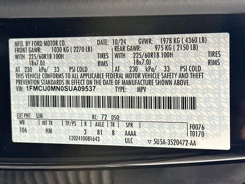 Used 2025 Ford Escape ST-Line FWD image 12