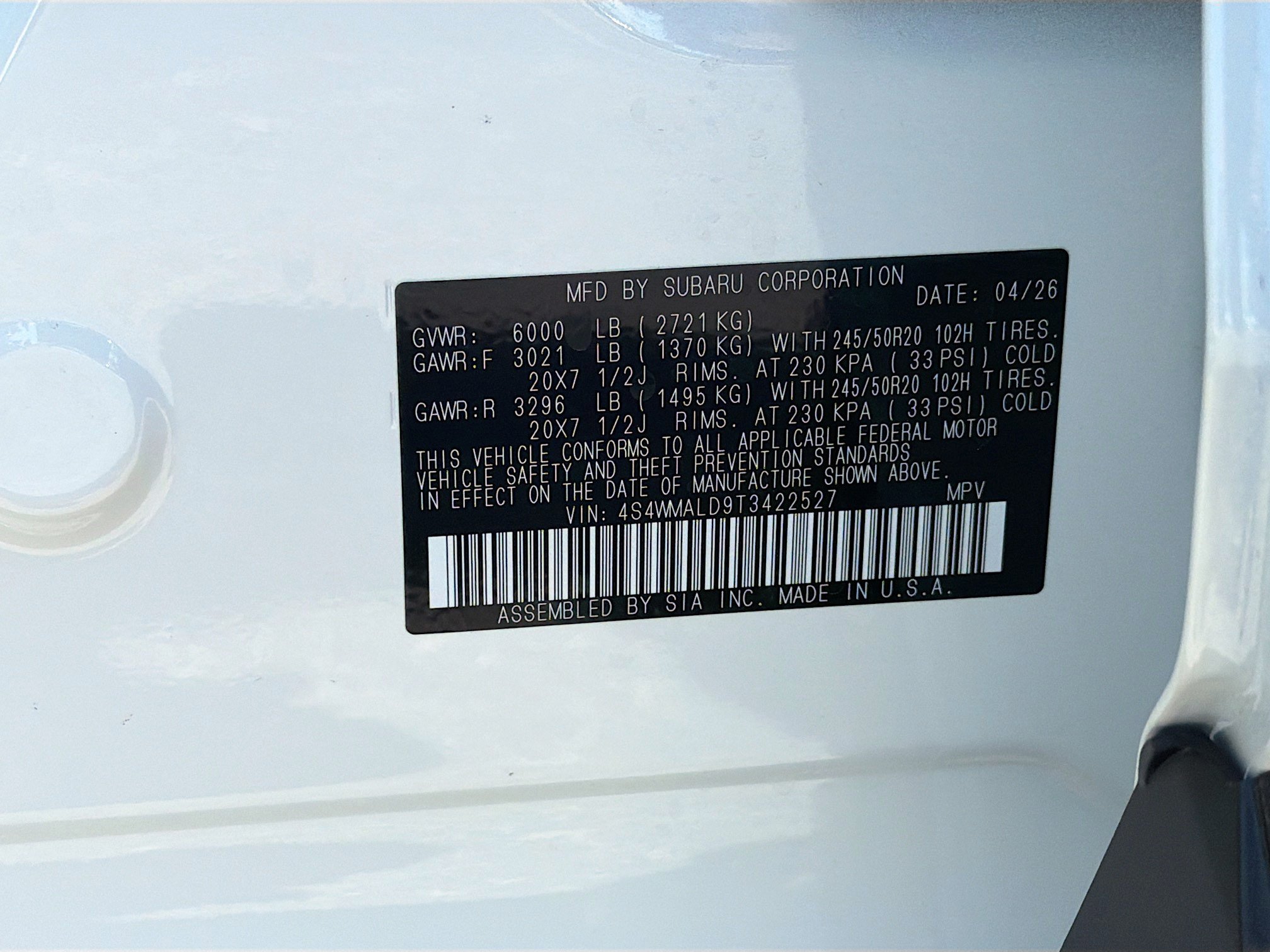 New 2026 Subaru Ascent Bronze Edition AWD/4WD image 42