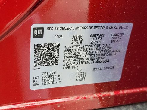 New 2026 Chevrolet Equinox LT w/ Safety and Technology Package FWD image 13