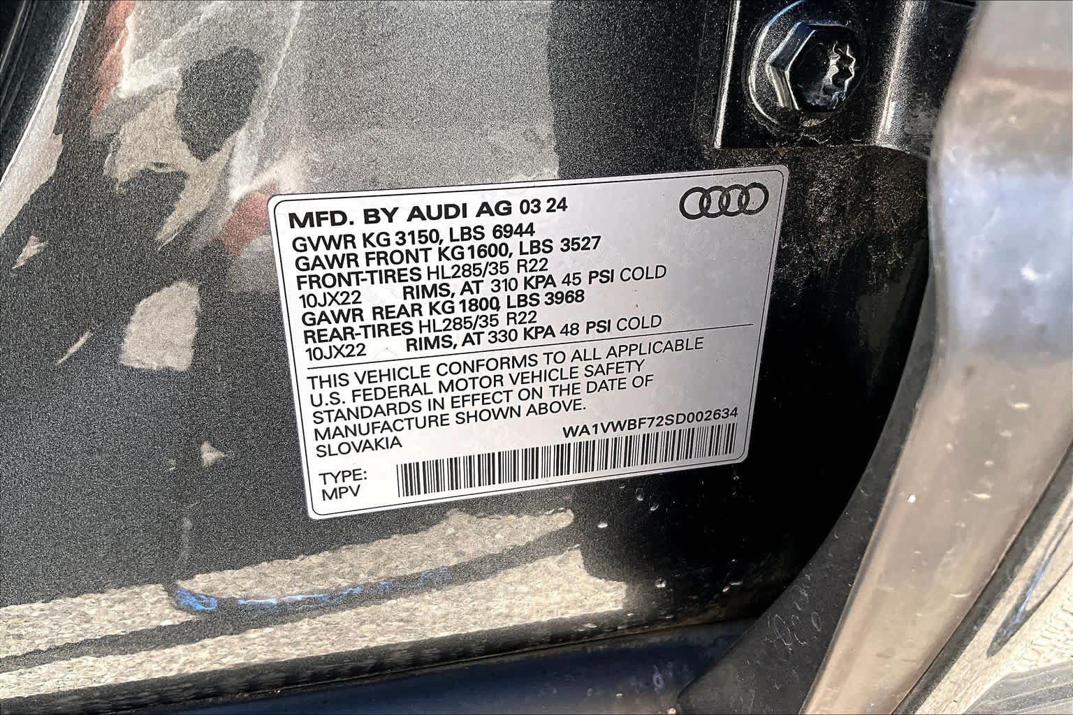 Used 2025 Audi SQ7 Prestige AWD/4WD image 38