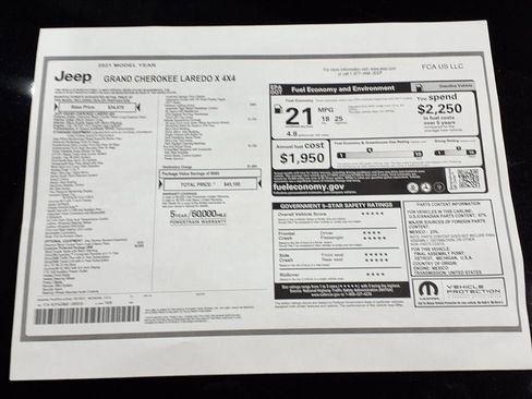 Certified 2021 Jeep Grand Cherokee Laredo X image 23