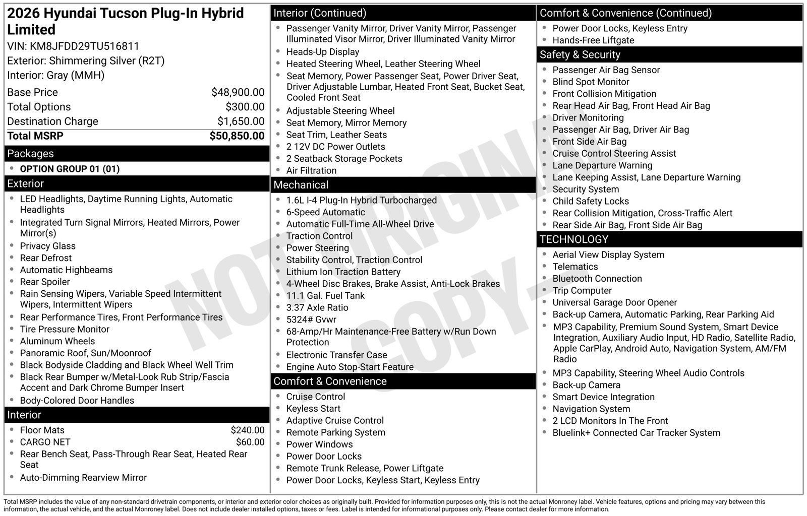 New 2026 Hyundai Tucson Limited AWD/4WD image 18
