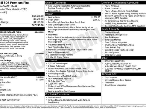 Used 2023 Audi SQ5 Premium Plus w/ Premium Plus Package AWD/4WD image 16
