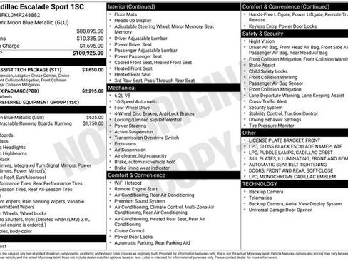 Used 2021 Cadillac Escalade Sport w/ Driver Assist Tech Package image 45