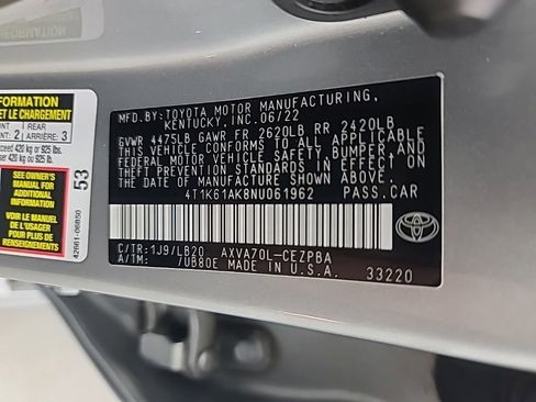 Used 2022 Toyota Camry XSE FWD image 41