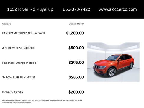 Used 2018 Volkswagen Tiguan SE w/ Panoramic Sunroof Package AWD/4WD image 5
