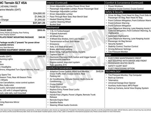 Used 2022 GMC Terrain SLT w/ Tech Package image 36