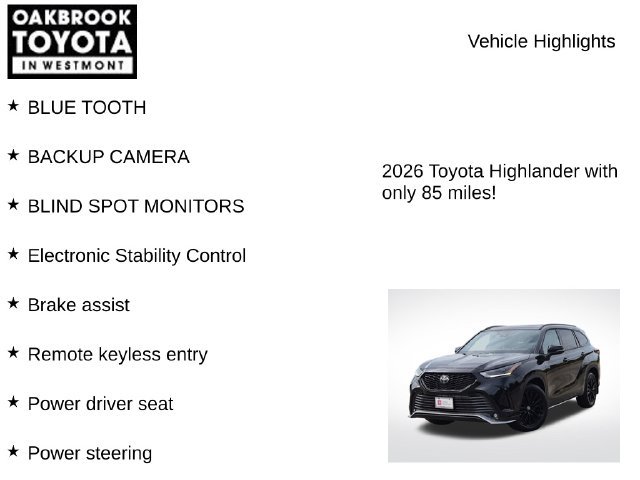Certified 2026 Toyota Highlander XSE AWD/4WD image 6