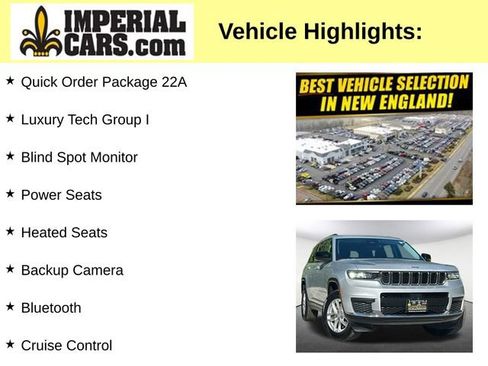 Used 2022 Jeep Grand Cherokee L Laredo w/ Luxury Tech Group I AWD/4WD image 8