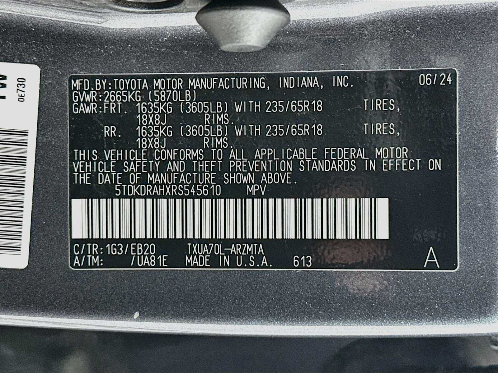 Used 2024 Toyota Highlander XLE FWD image 31