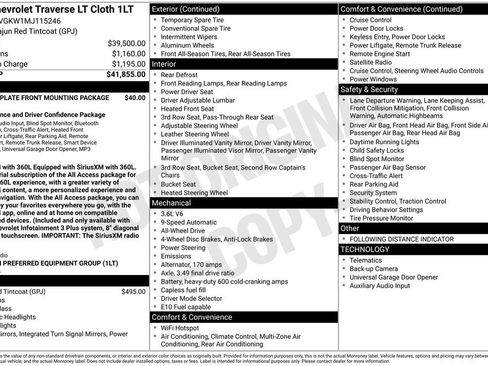 Used 2021 Chevrolet Traverse LT image 5