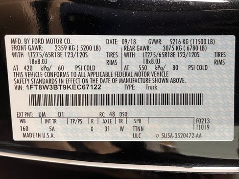 Used 2019 Ford F350 Lariat w/ Lariat Ultimate Package AWD/4WD image 33