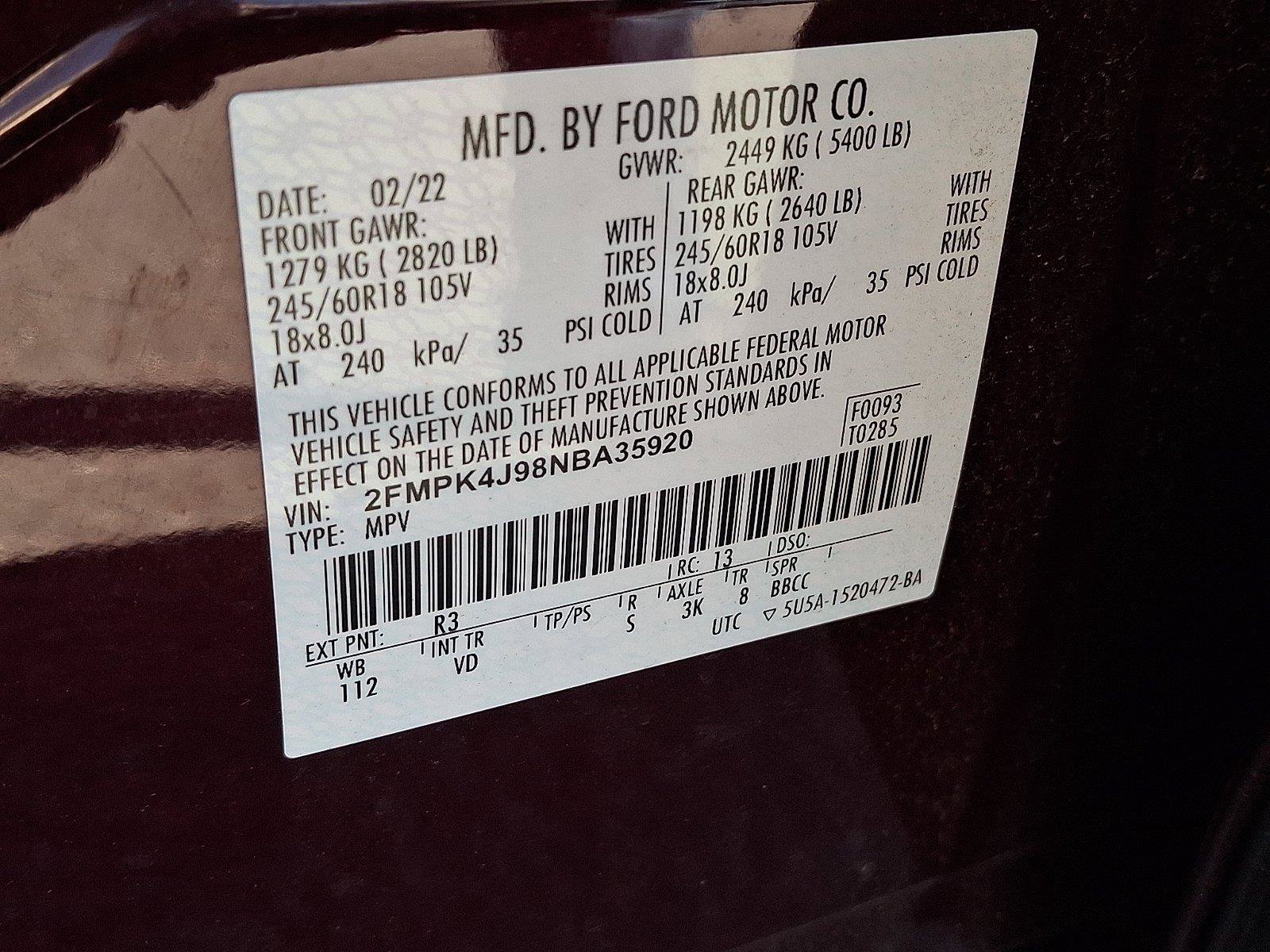 Used 2022 Ford Edge SEL w/ Convenience Package AWD/4WD image 28