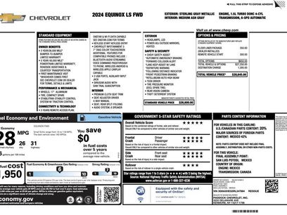 Certified 2024 Chevrolet Equinox LS w/ LPO, Floor Liner Package