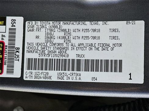 Used 2021 Toyota Tundra SR5 image 35