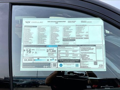 New 2026 Cadillac Escalade Platinum Sport w/ LPO, Floor Liner Package AWD/4WD image 14