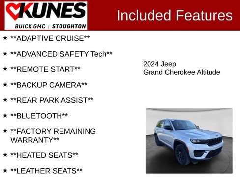 Used 2024 Jeep Grand Cherokee Altitude AWD/4WD image 2