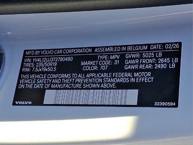 New 2026 Volvo XC40 B5 Core w/ Climate Package AWD/4WD image 7