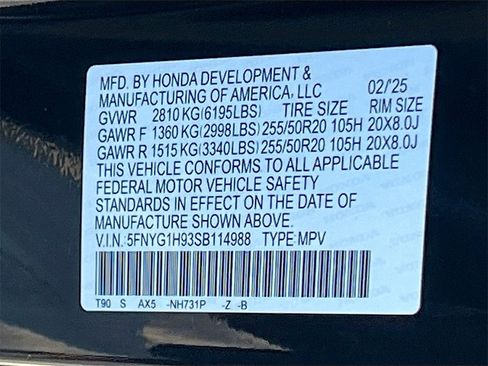 Used 2025 Honda Pilot Black Edition image 35