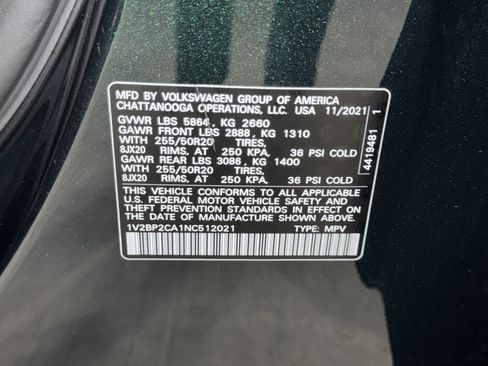 Used 2022 Volkswagen Atlas SEL AWD/4WD image 39