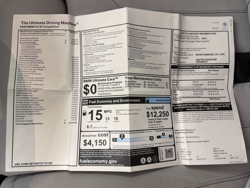 New 2026 BMW X5 M Competition w/ Executive Package AWD/4WD image 32