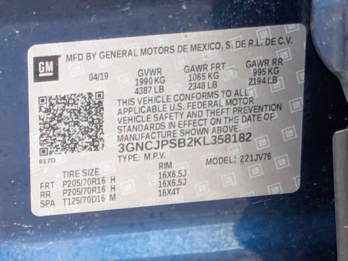 Used 2019 Chevrolet Trax LT w/ LT Convenience Package AWD/4WD image 26