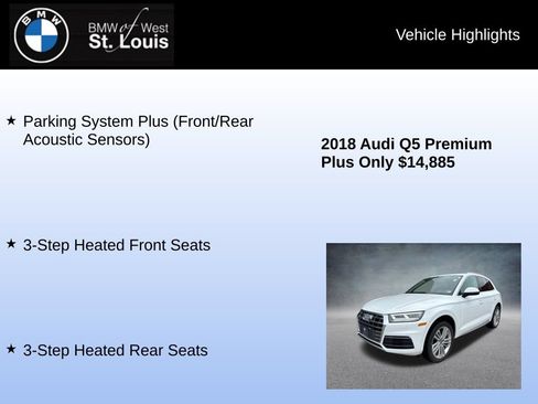 Used 2018 Audi Q5 2.0T Premium Plus w/ Premium Plus Package AWD/4WD image 16