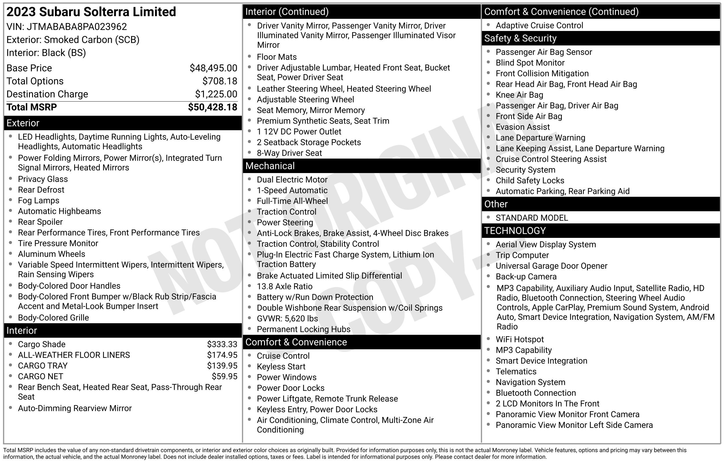 Used 2023 Subaru Solterra AWD image 3