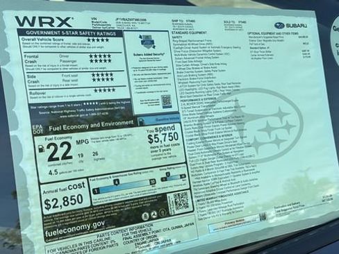 New 2026 Subaru WRX tS AWD/4WD image 31