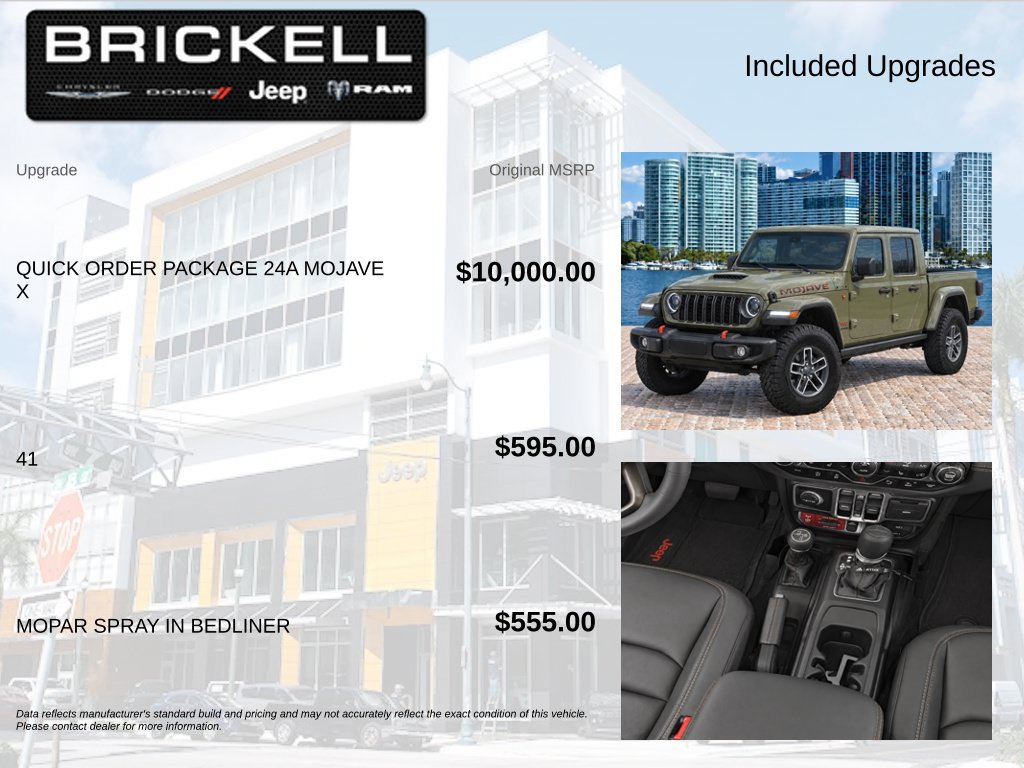 Used 2025 Jeep Gladiator Mojave AWD/4WD image 5