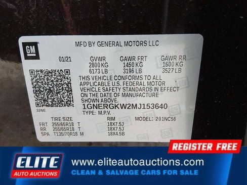 Used 2021 Chevrolet Traverse LT FWD image 18